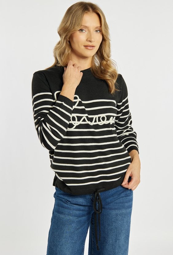 Sweter damski z wzorem