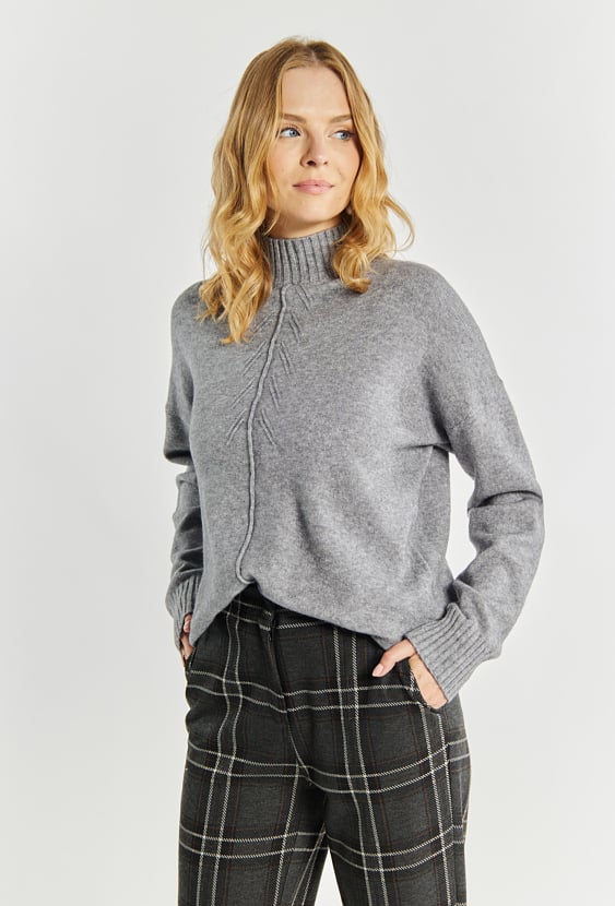 Sweter damski z półgolfem