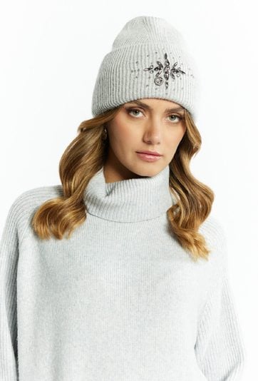 Czapka damska z dżetami