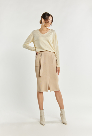 Spódnica damska z rozcięciem