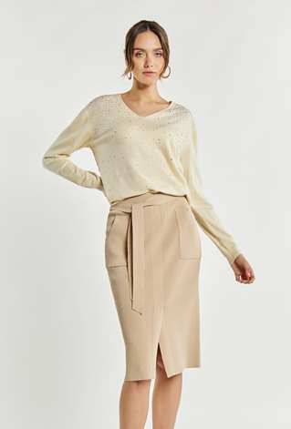 Spódnica damska z rozcięciem