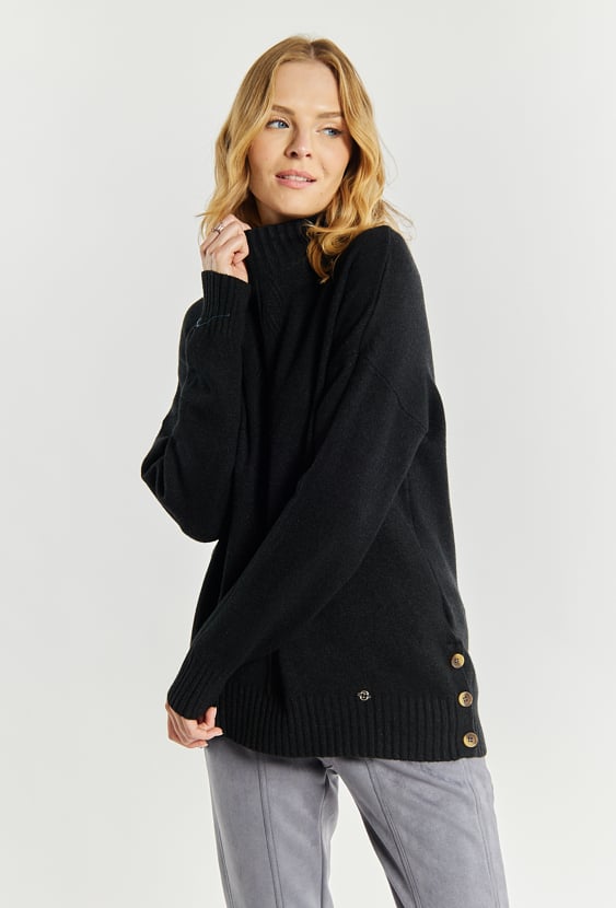 Sweter damski z półgolfem