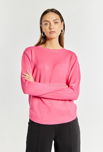 Sweter damski o prostym kroju