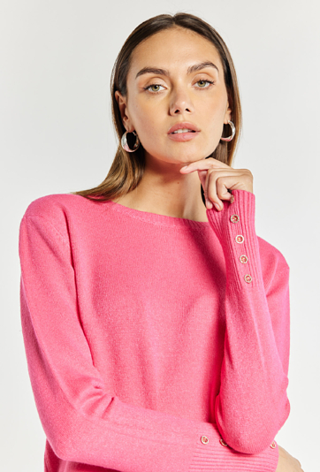 Sweter damski o prostym kroju