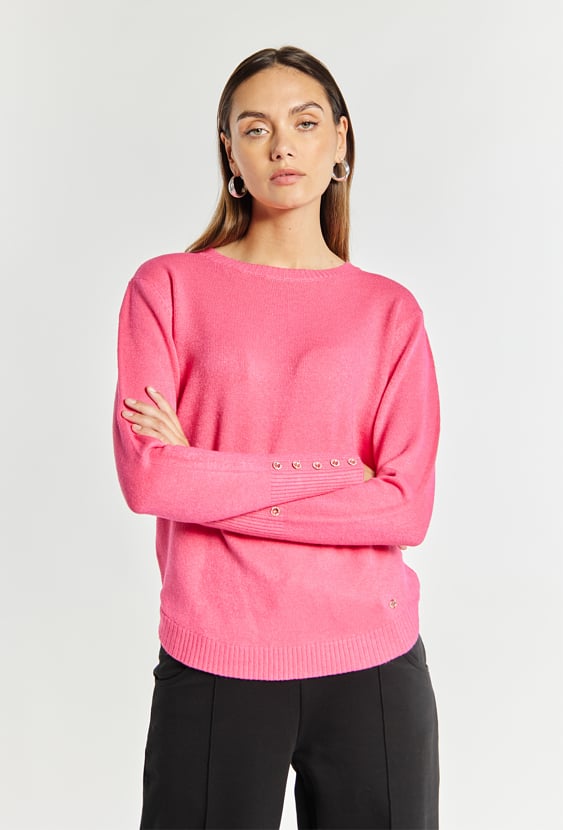 Sweter damski o prostym kroju