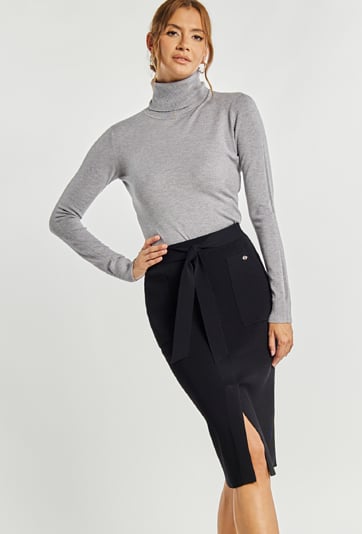 Spódnica damska z rozcięciem