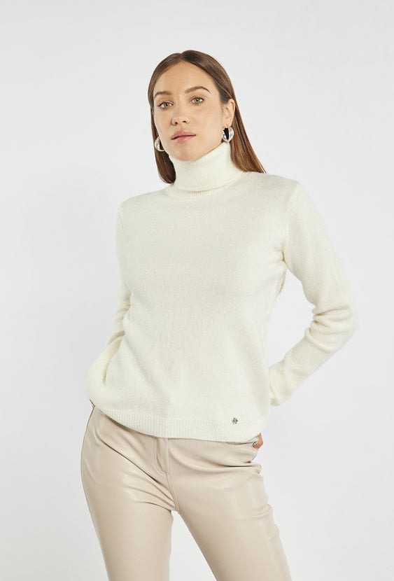 Sweter damski z golfem