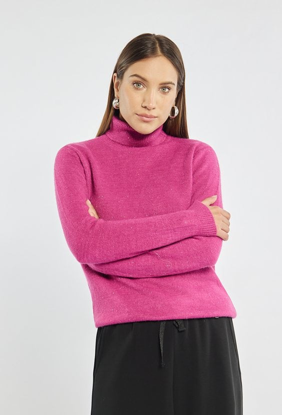 Sweter damski z golfem