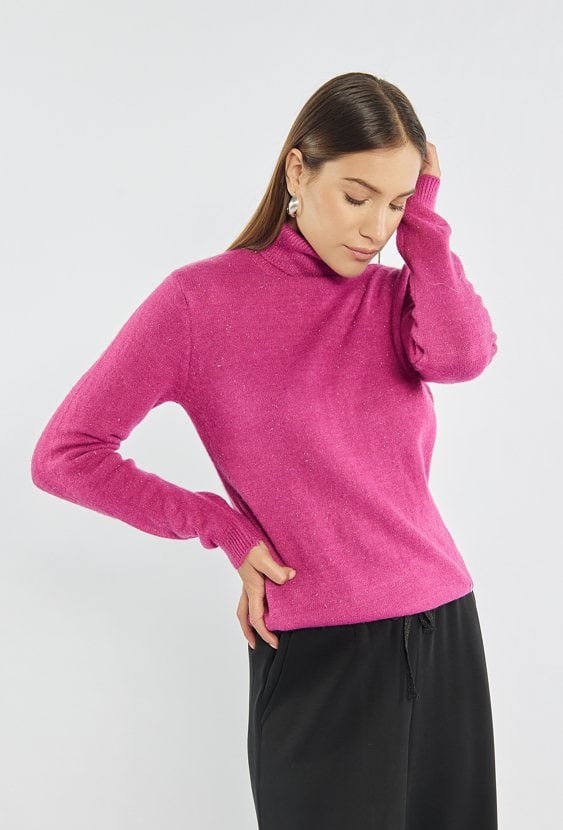 Sweter damski z golfem