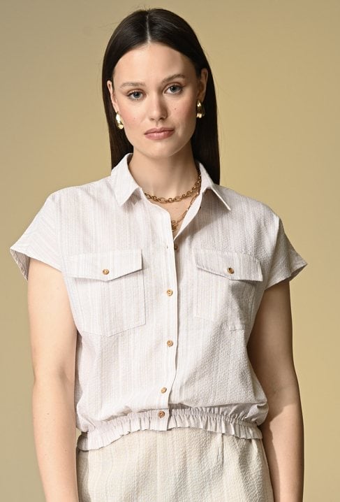 Koszula o kubełkowym fasonie