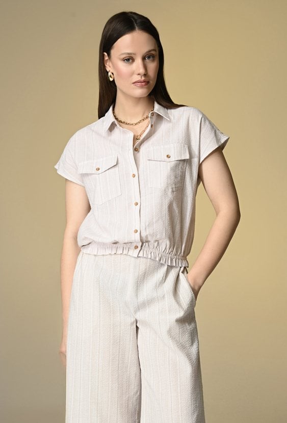 Koszula o kubełkowym fasonie