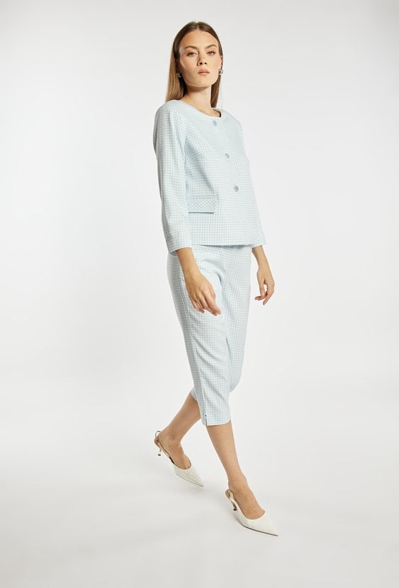 Spodnie Capri z wzorem