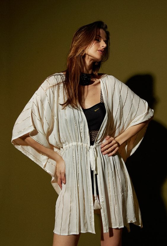 Pareo damskie ze ściągaczem