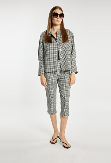 Spodnie Capri z wzorem