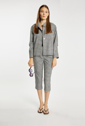 Spodnie Capri z wzorem