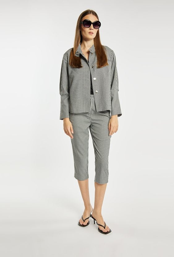 Spodnie Capri z wzorem