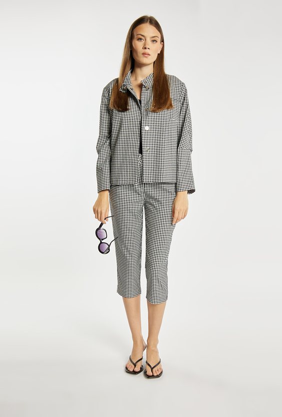 Spodnie Capri z wzorem