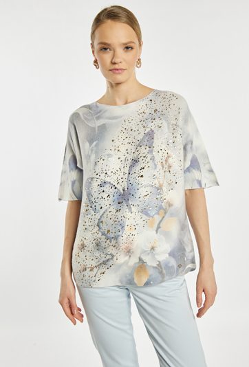 Sweter damski z wzorem