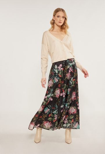 Wzorzysta spódnica maxi