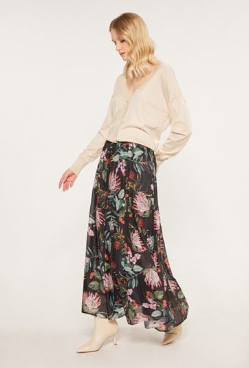 Wzorzysta spódnica maxi