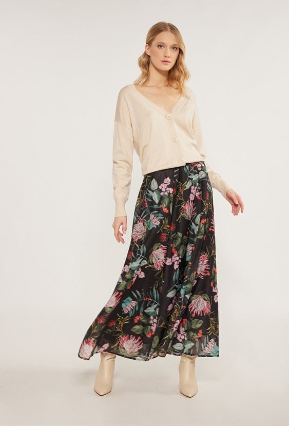 Wzorzysta spódnica maxi