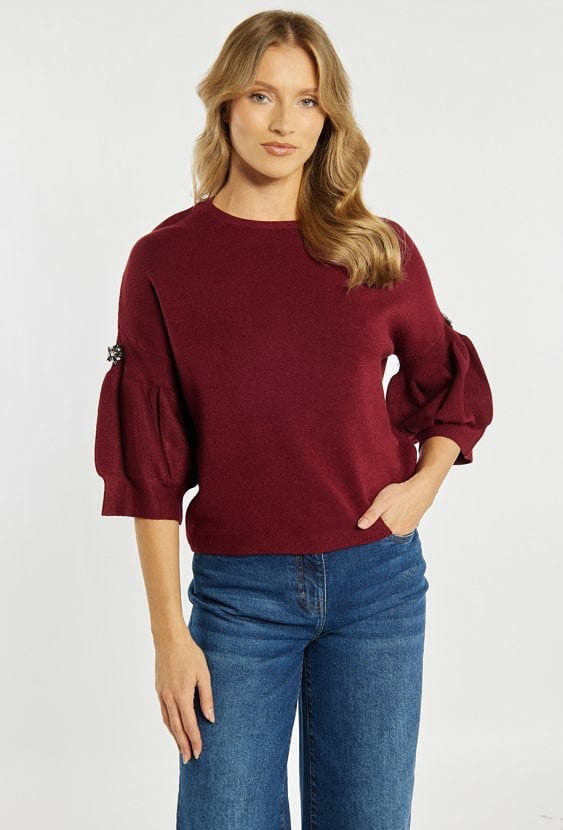 Sweter o eleganckim fasonie