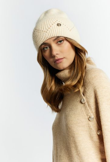 Czapka damska z dżetami