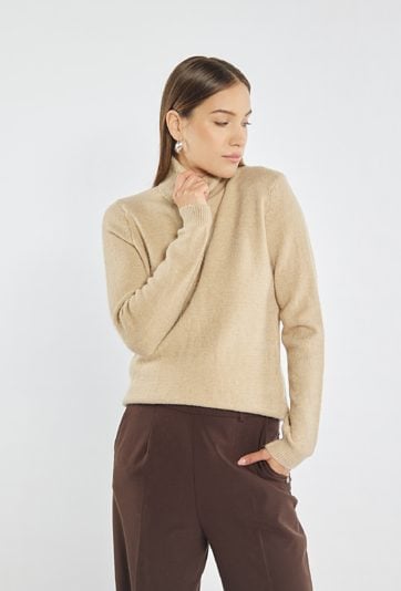 Sweter damski z golfem