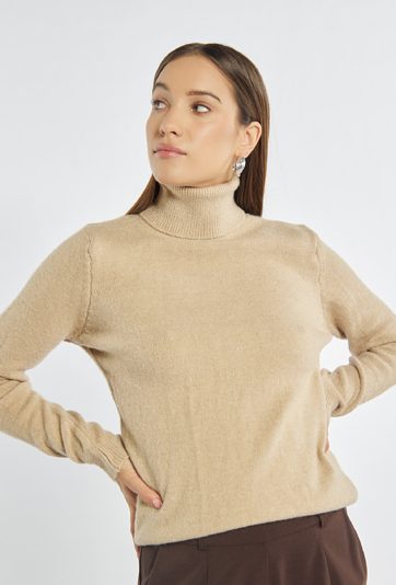 Sweter damski z golfem