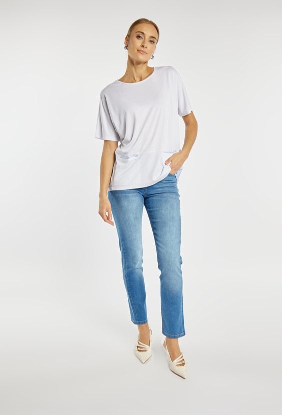 T-shirt damski z wiskozą