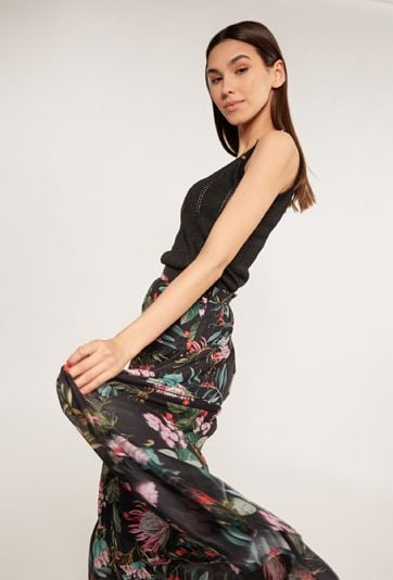 Wzorzysta spódnica damska maxi