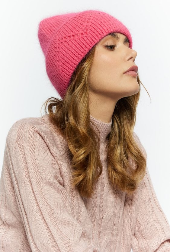 Czapka damska z dżetami