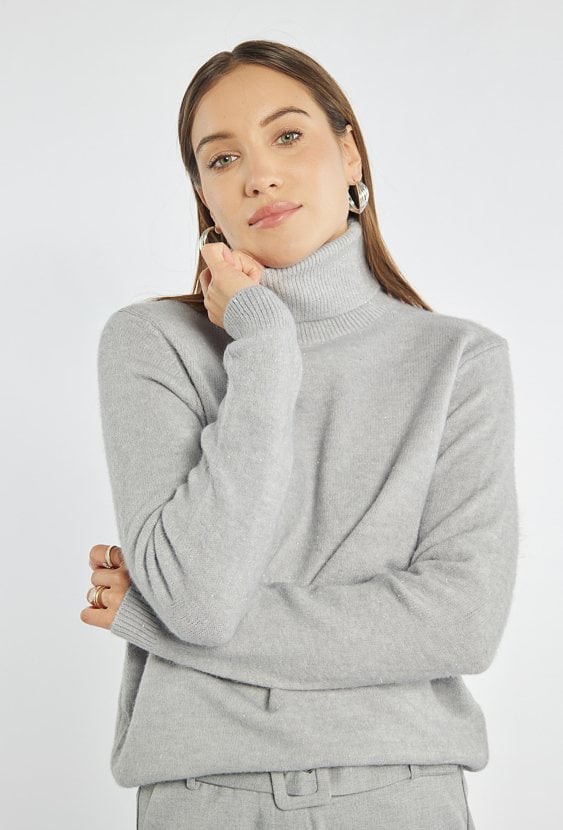 Sweter damski z golfem