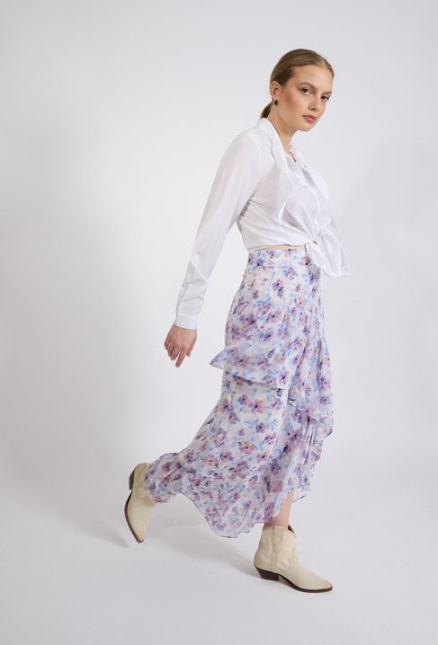 Spódnica maxi w kwiaty