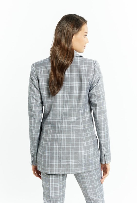 Marynarka damska z domieszką lnu