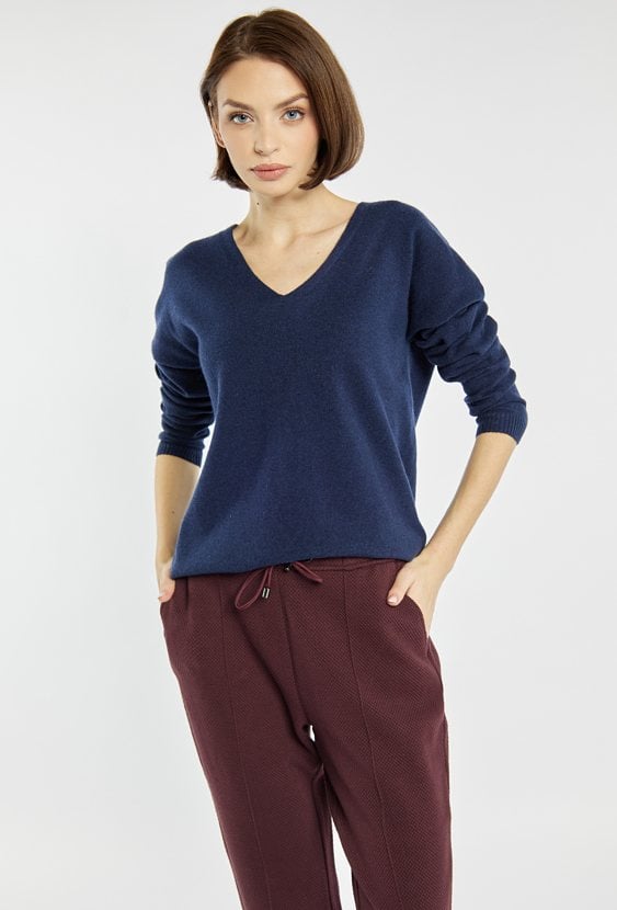 Sweter damski z wełną