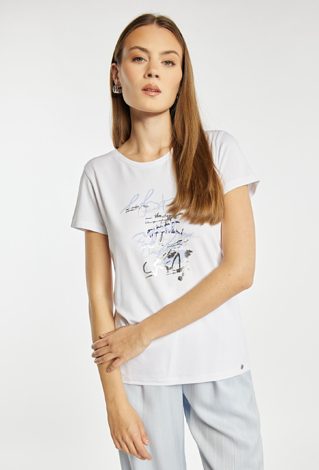 T-shirt z artystycznym nadrukiem