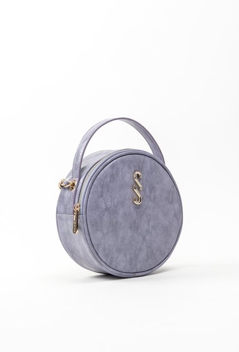 Kuferek damski z wężowym wzorem