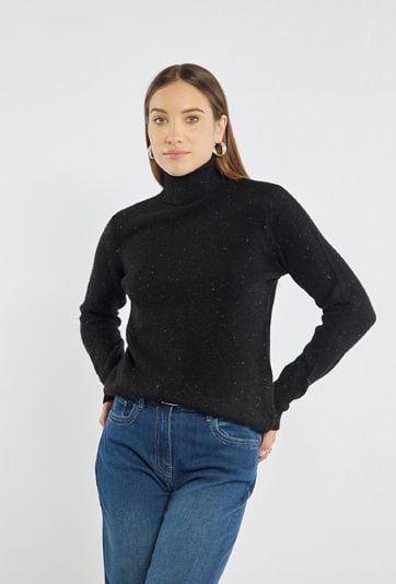 Sweter damski z golfem