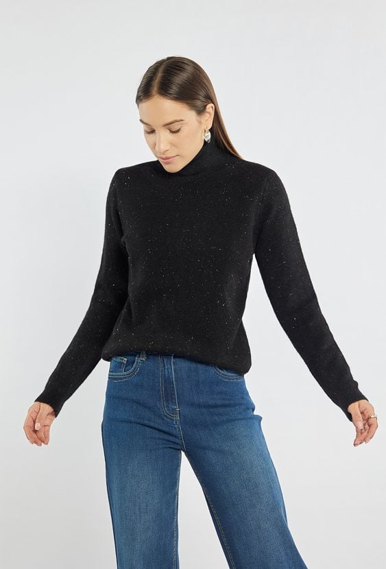 Sweter damski z golfem