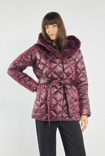 Kurtka damska z wiązaniem