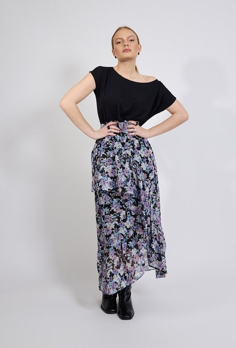 Spódnica maxi w kwiaty