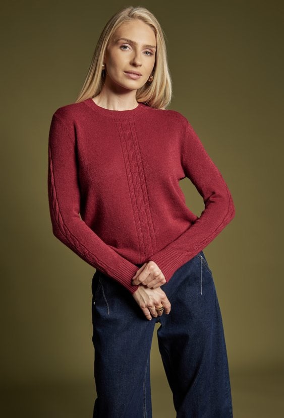 Sweter damski z modalem i wiskozą