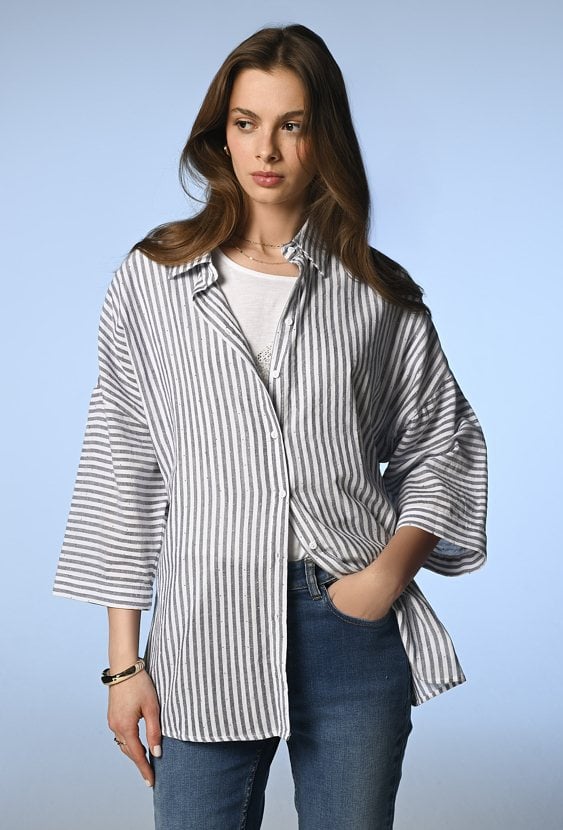 Bawełniana koszula w paski