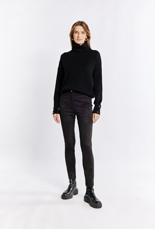 Spodnie damskie z wzorem