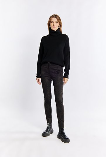 Spodnie damskie z wzorem