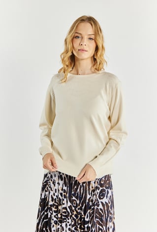 Sweter damski z delikatnym wzorem