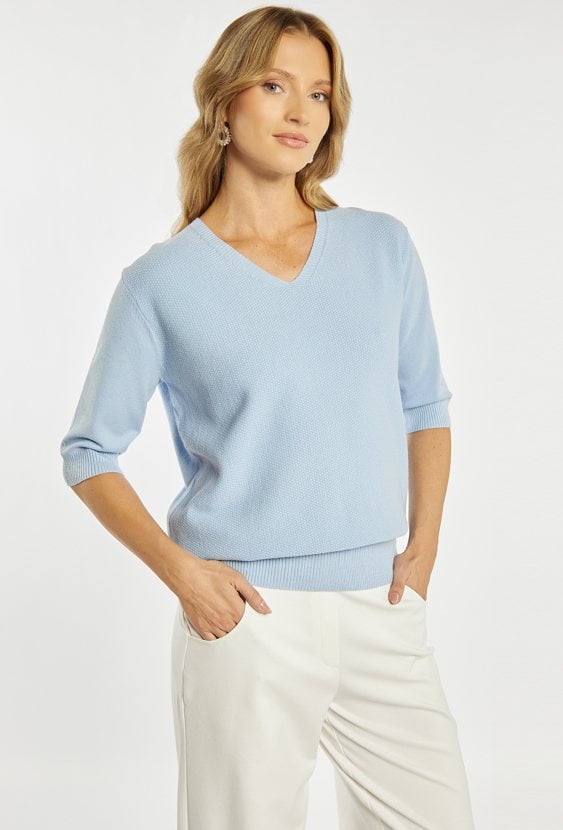 Sweter z krótkim rękawem