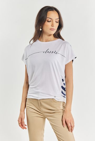 T-shirt damski z napisem