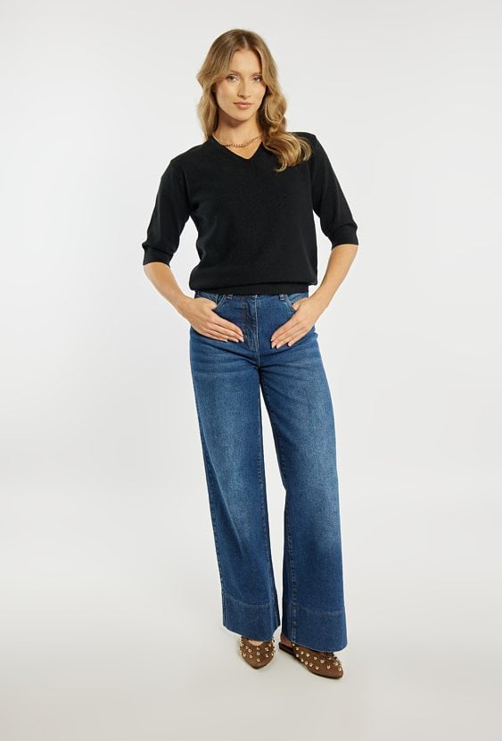 Sweter z krótkim rękawem